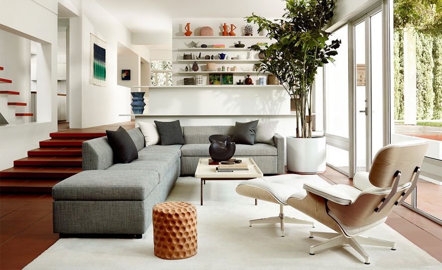 decoração de quarto com poltrona charles eames