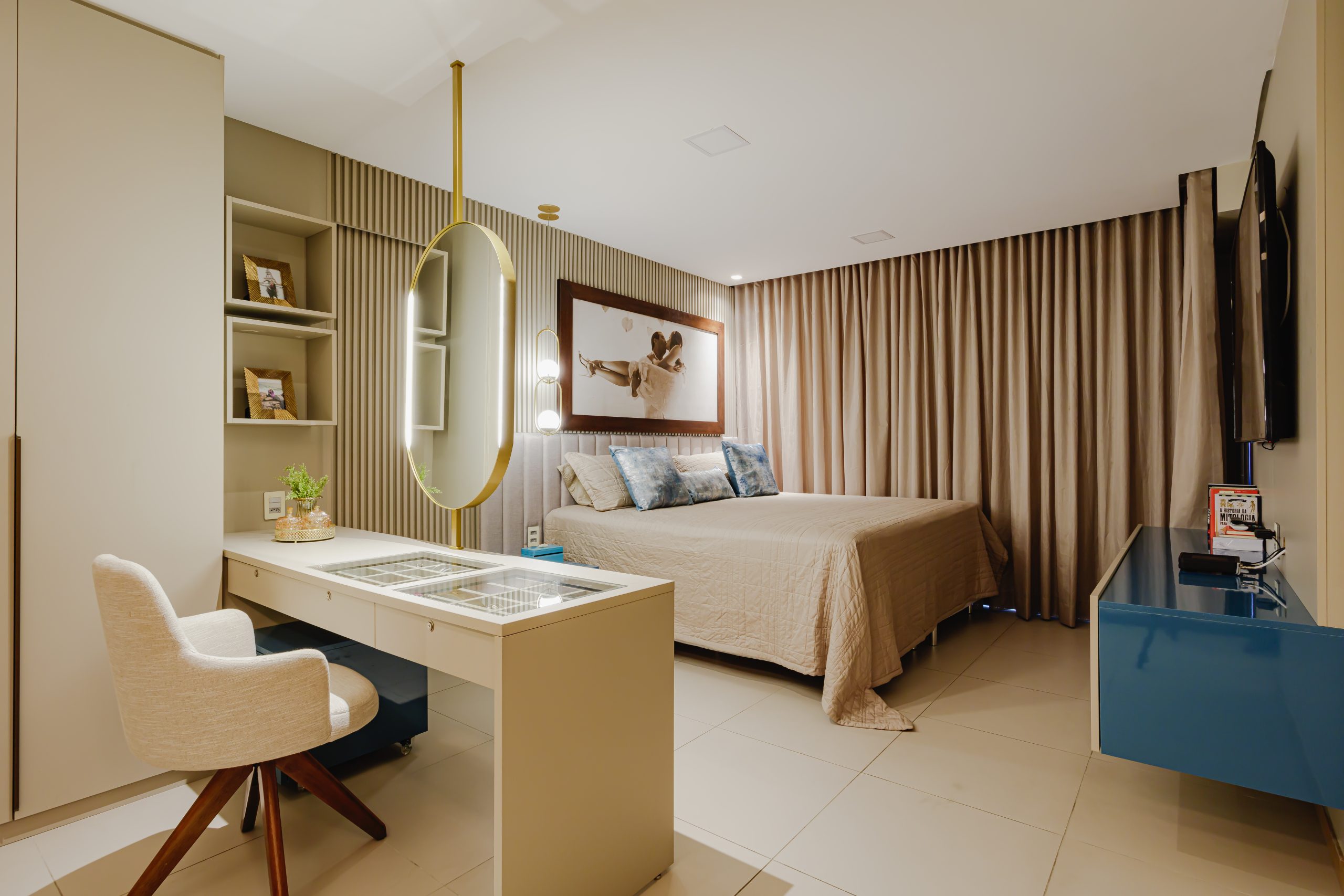 decoração de quarto com tecnologia invisível