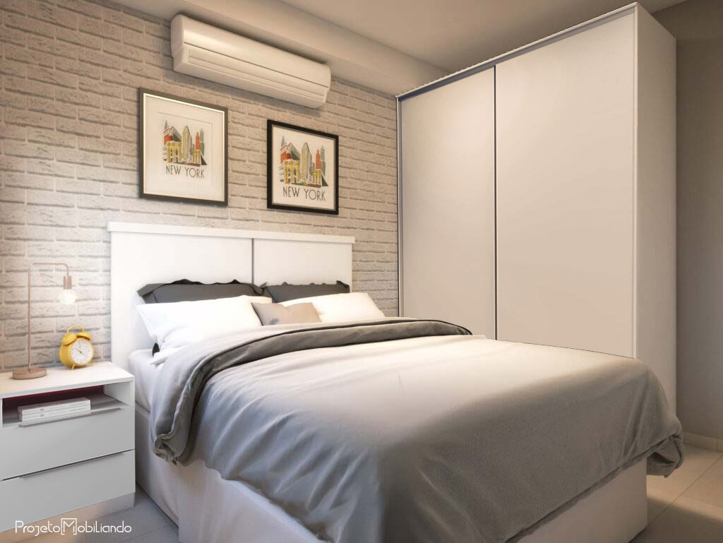 Móveis e acessórios que transformam seu quarto cinza