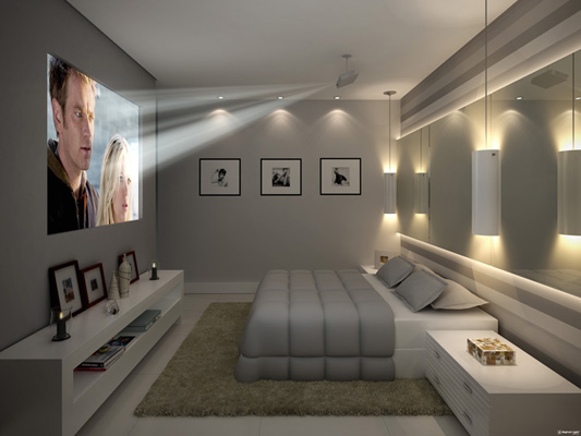 Quarto cinza: inspirações de estilos (minimalista