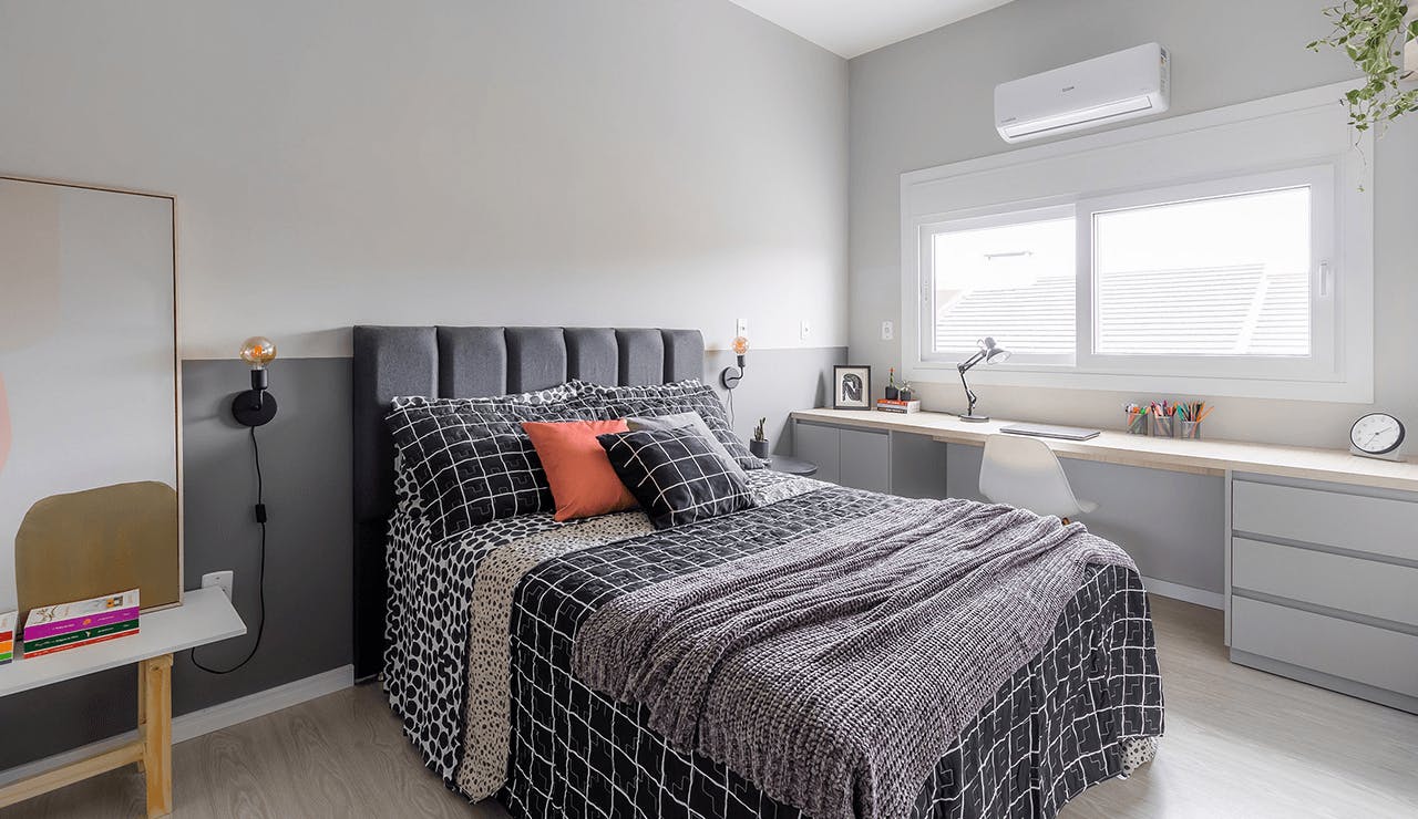 Dicas para evitar que seu quarto cinza pareça frio e impessoal