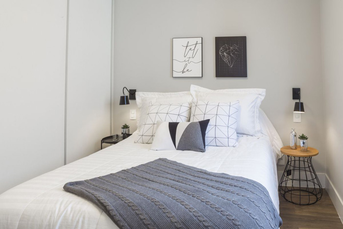 decoração de quarto de casal pequeno