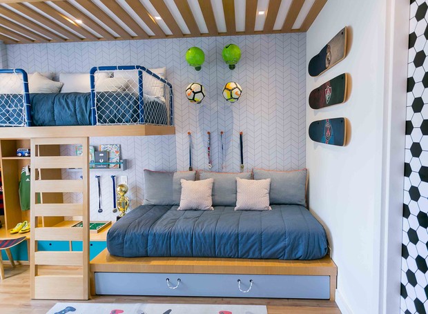 decoração de quarto de futebol