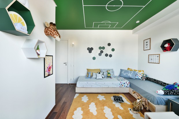 decoração de quarto de futebol