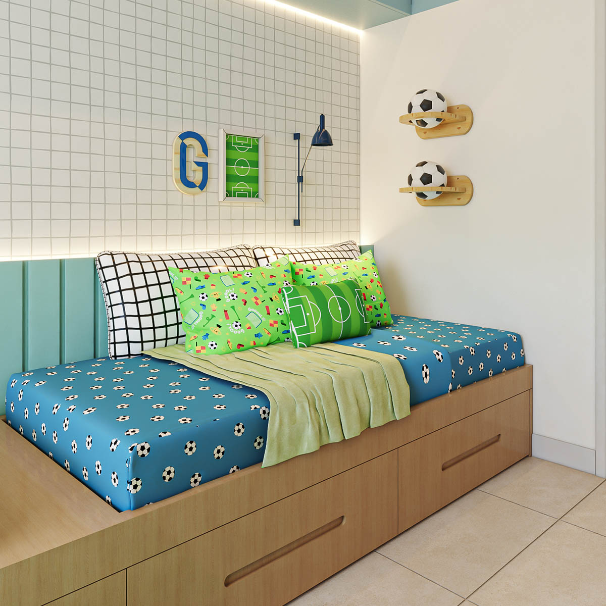 DIY: Crie seu Próprio Quarto de Futebol com Baixo Custo