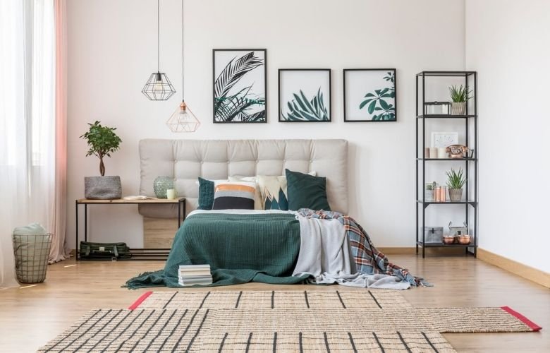 decoração de quarto de hóspedes