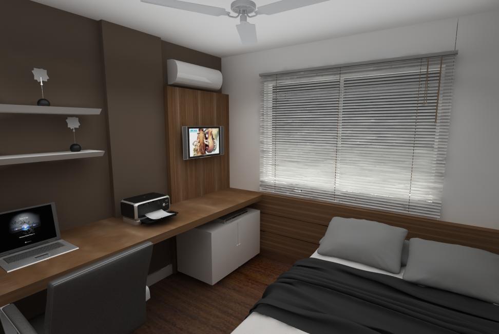 Como Escolher a Iluminação e Texturas Certas para o Quarto de Solteiro Masculino