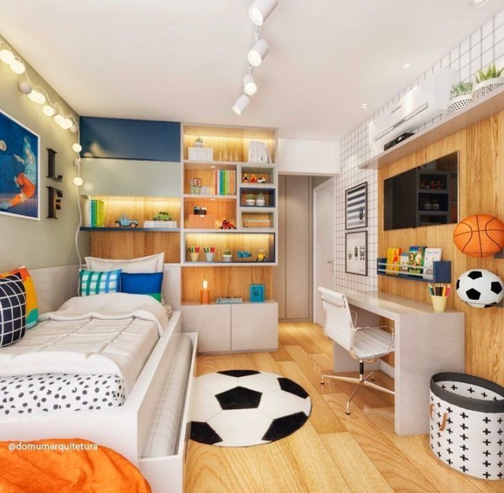 Como Criar um Home Office Funcional em Quarto Masculino Pequeno