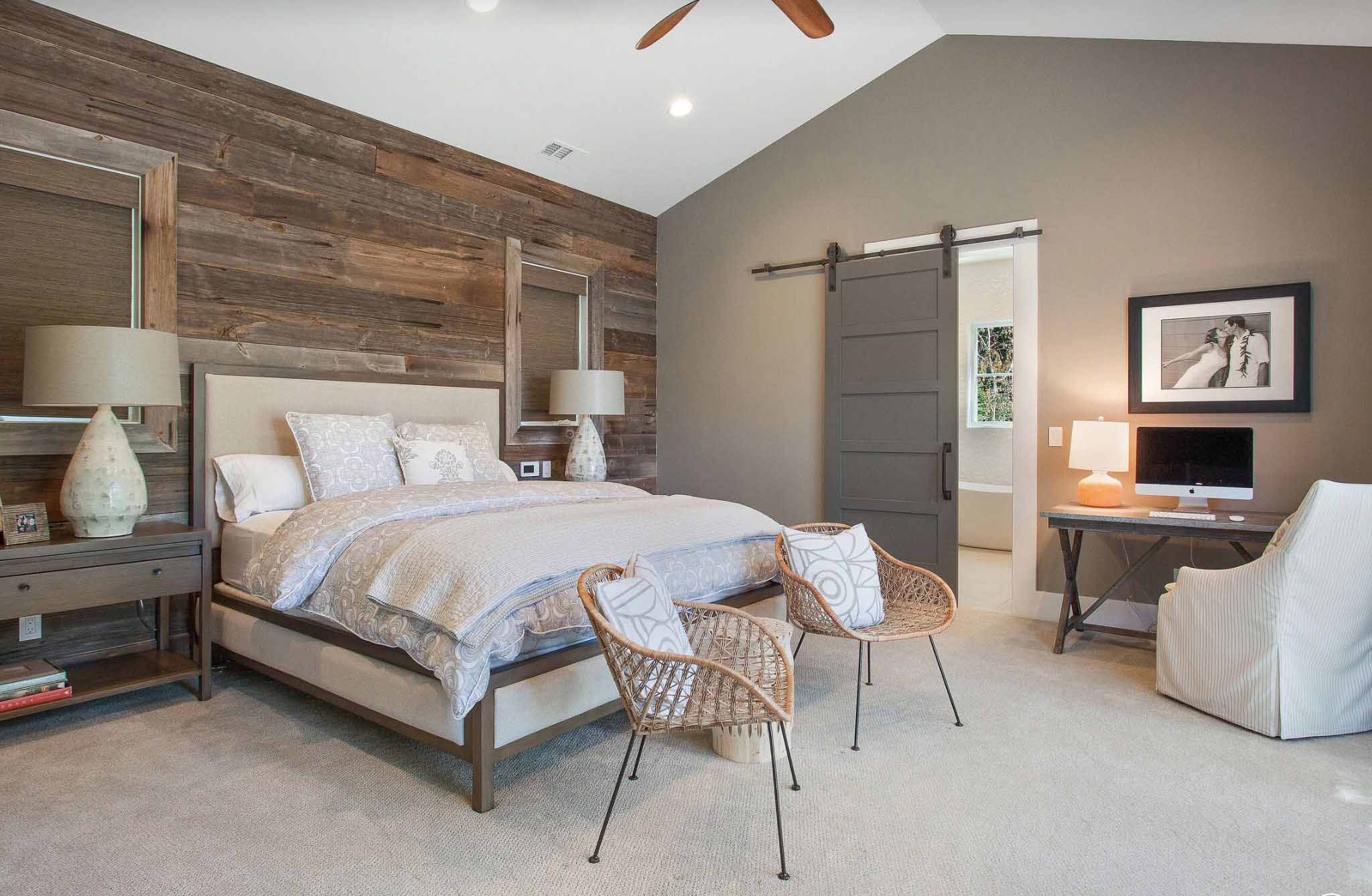 decoração de quarto rústico