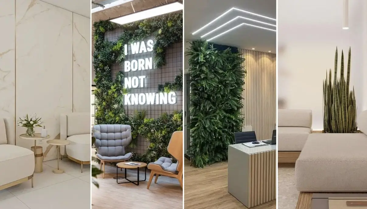 decoração de sala de espera