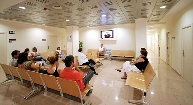 decoração de sala de espera