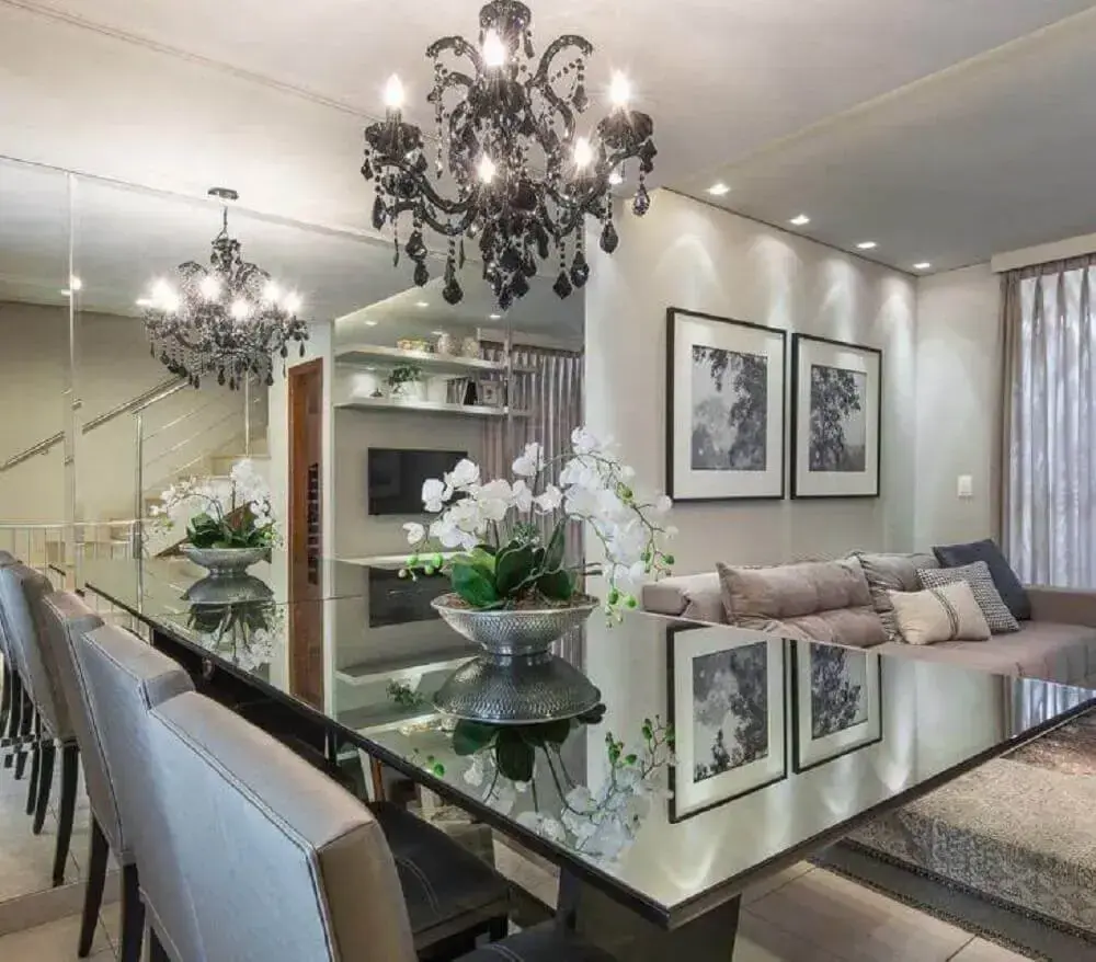 decoração de sala de jantar moderna