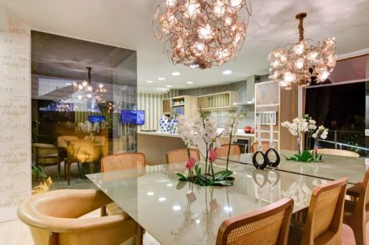 decoração de sala de jantar moderna