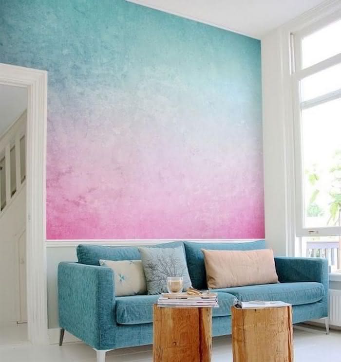 Como Escolher entre Degradê Vertical e Horizontal na Sua Parede