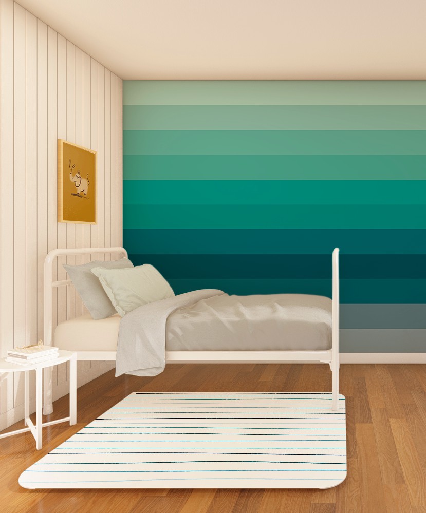 efeito degradê na parede do quarto