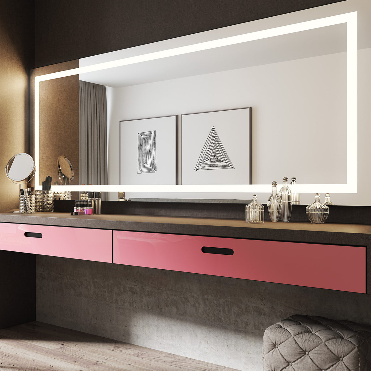 espelho camarim de mesa