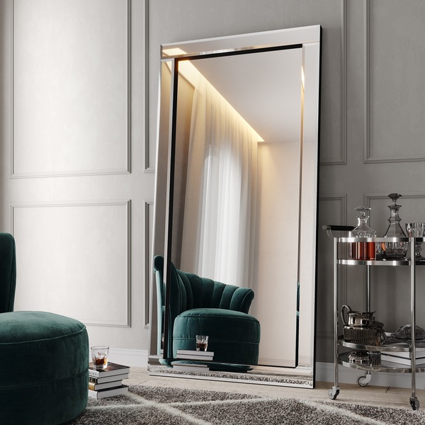 Espelho de chão com prateleiras: Funcionalidade e design para otimizar o quarto