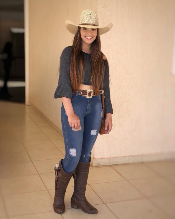 ideias de looks country feminino para rodeio