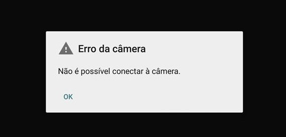 falha na câmera do celular