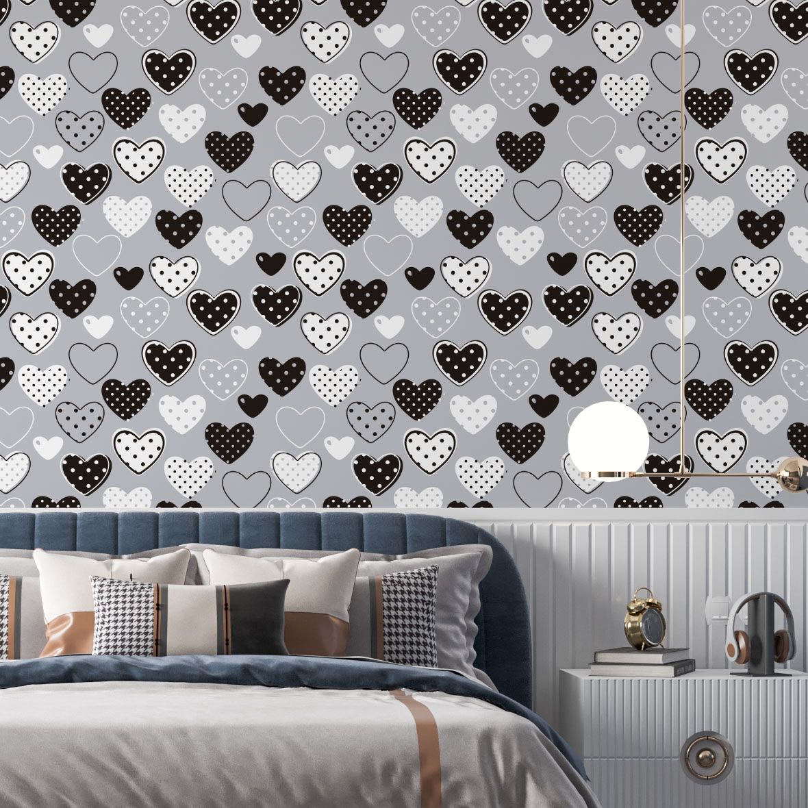 fotografias em preto e branco quarto