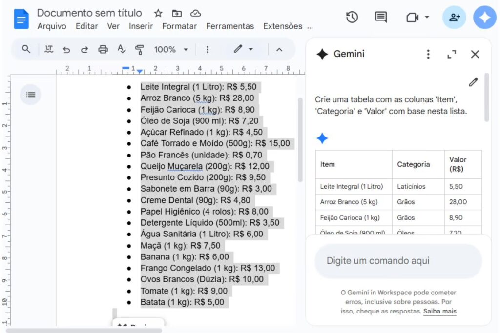 Otimize sua escrita com digitação por voz no Google Docs