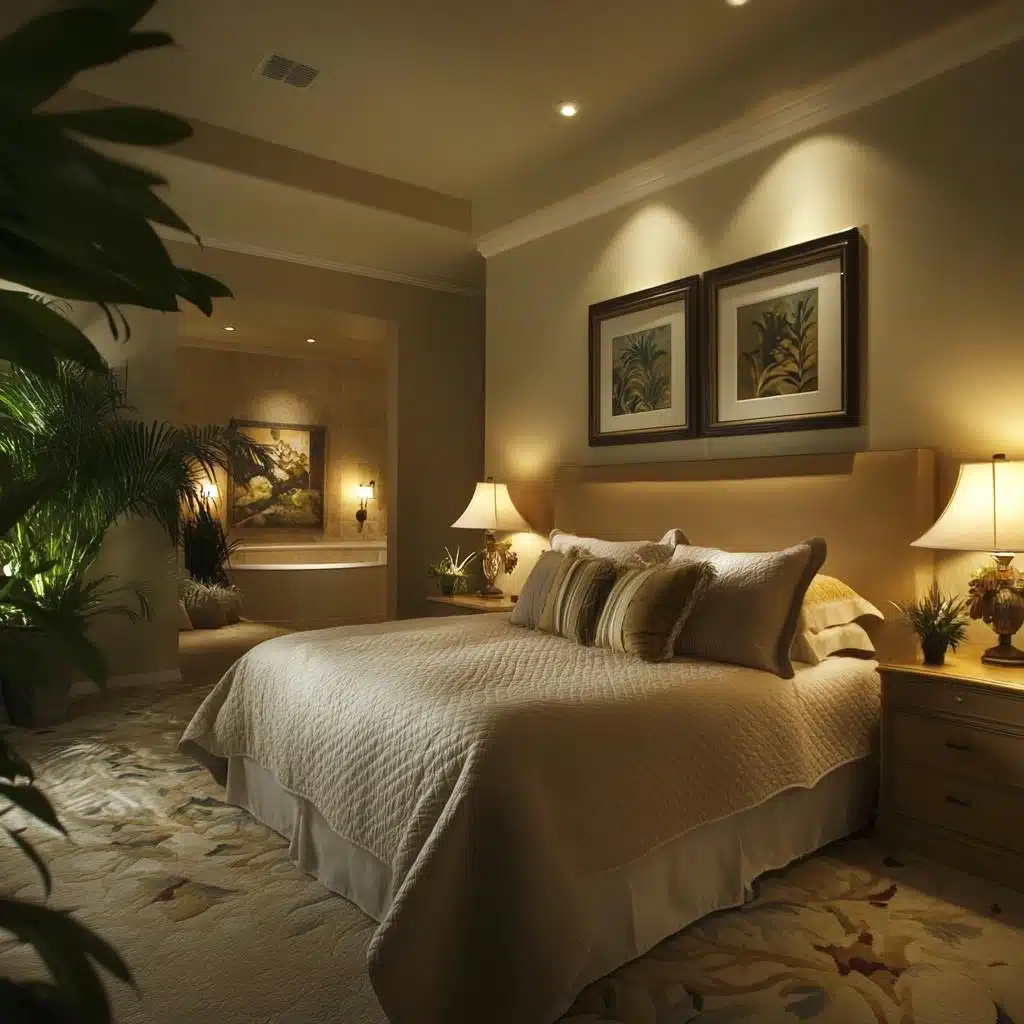 iluminação indireta no quarto