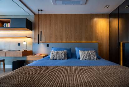 iluminação indireta no quarto