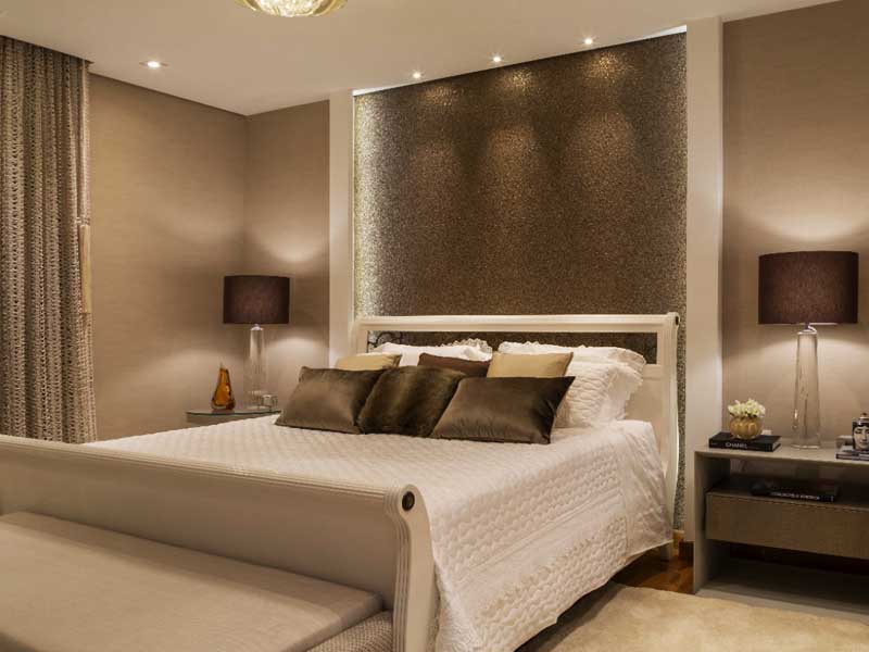 iluminação indireta no quarto