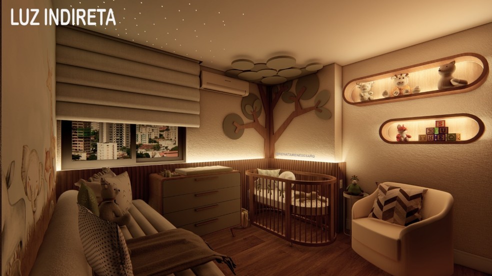 iluminação para quarto de bebê