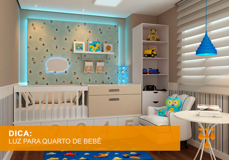 iluminação para quarto de bebê