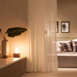 iluminação quente para quarto