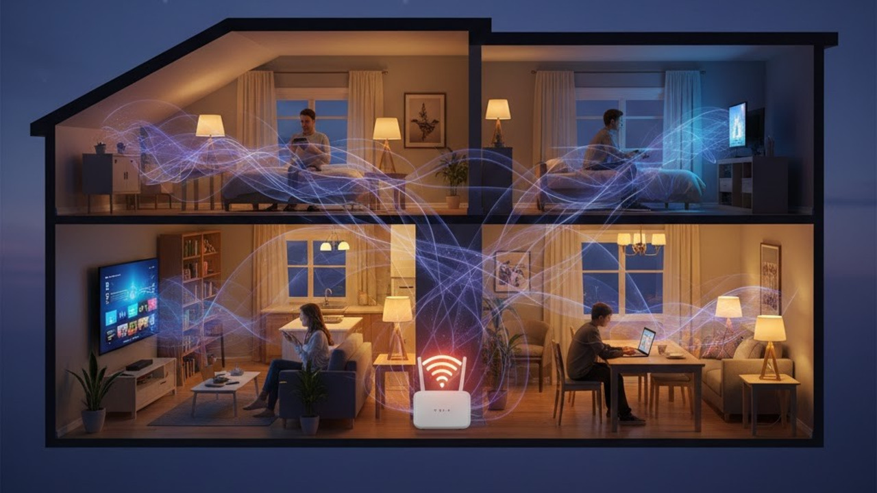 internet lenta a noite