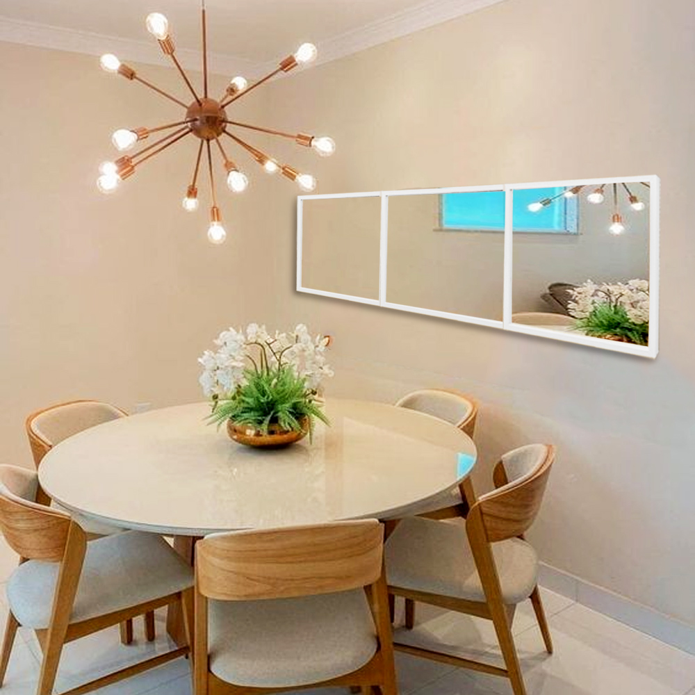 jogo de espelhos decorativos