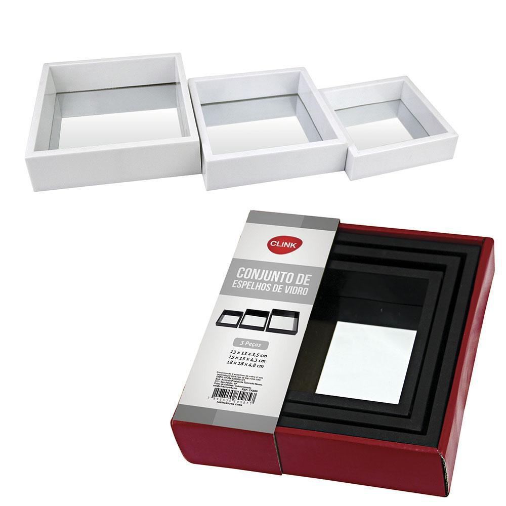 jogo de espelhos decorativos