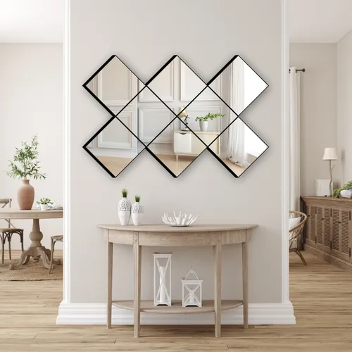 jogo de espelhos decorativos