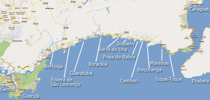 litoral norte praias