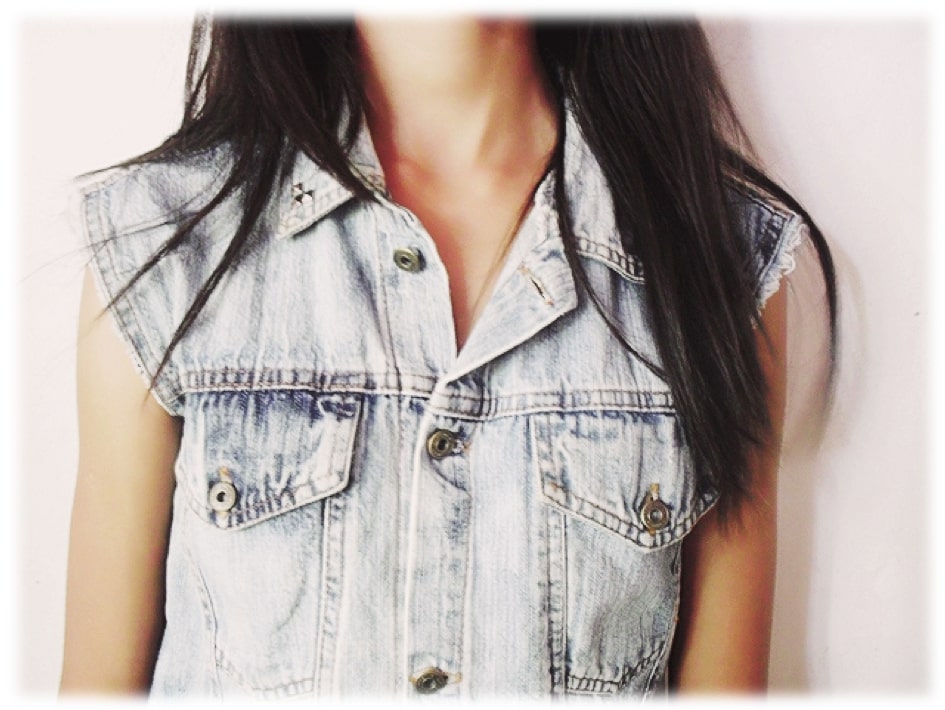 looks com colete jeans