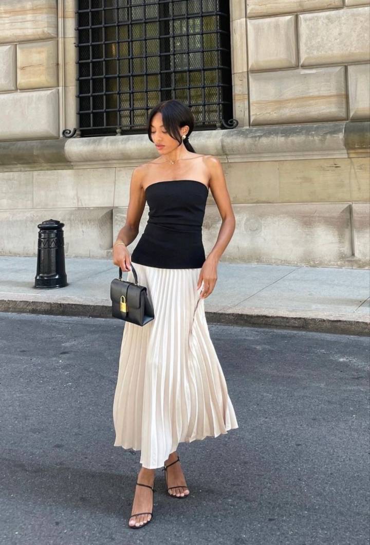 Como Usar Saia Midi Plissada em Looks Casuais e Urbanos