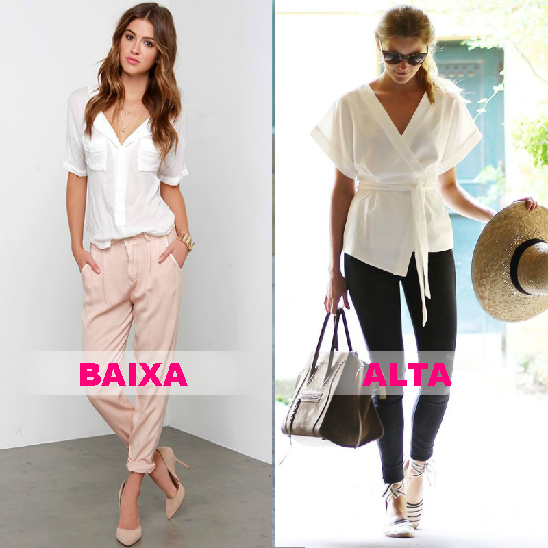 Decote em V: O Segredo para um Tronco Mais Longo e Elegante