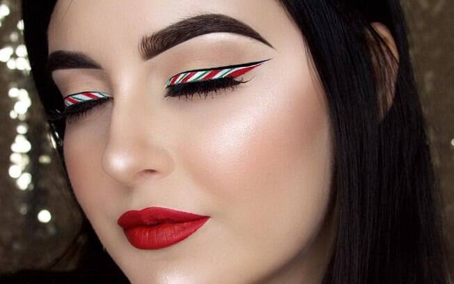 maquiagem para o natal e ano novo