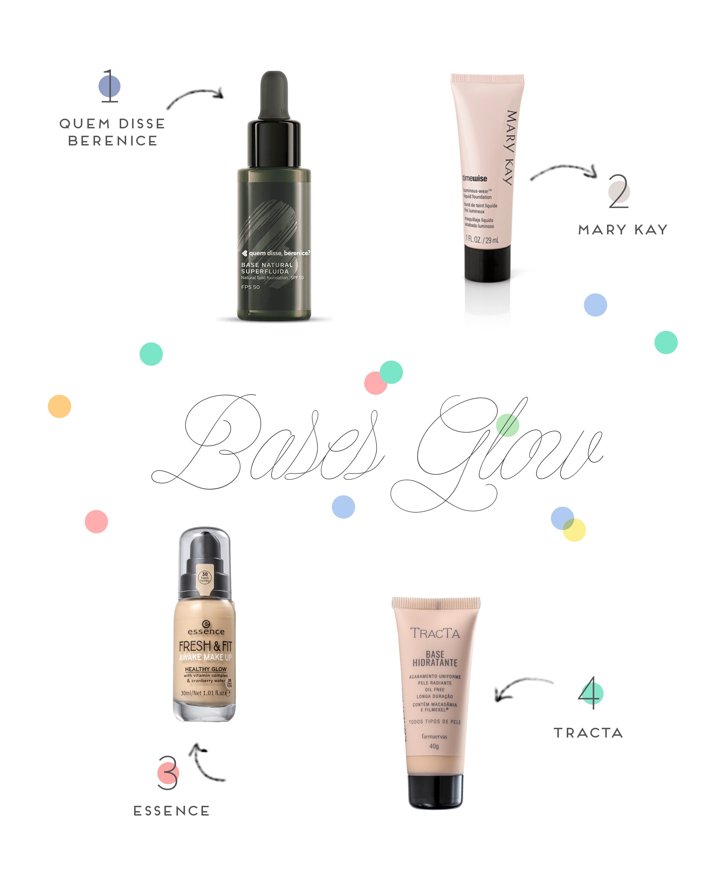 melhores bases com acabamento glow