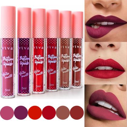 Batons matte veganos e cruelty-free de longa duração