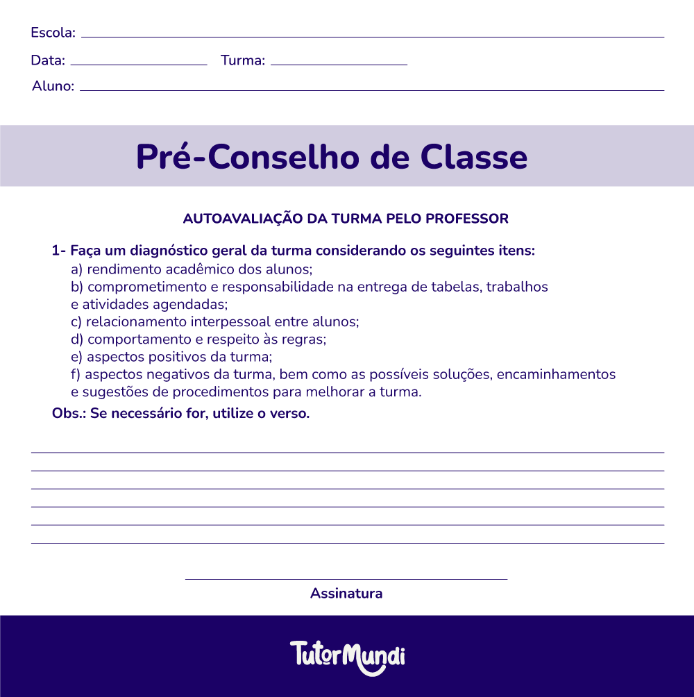 o que é o conselho de classe