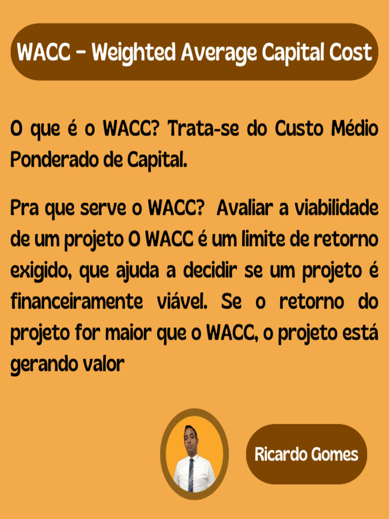 o que é o wacc de uma empresa