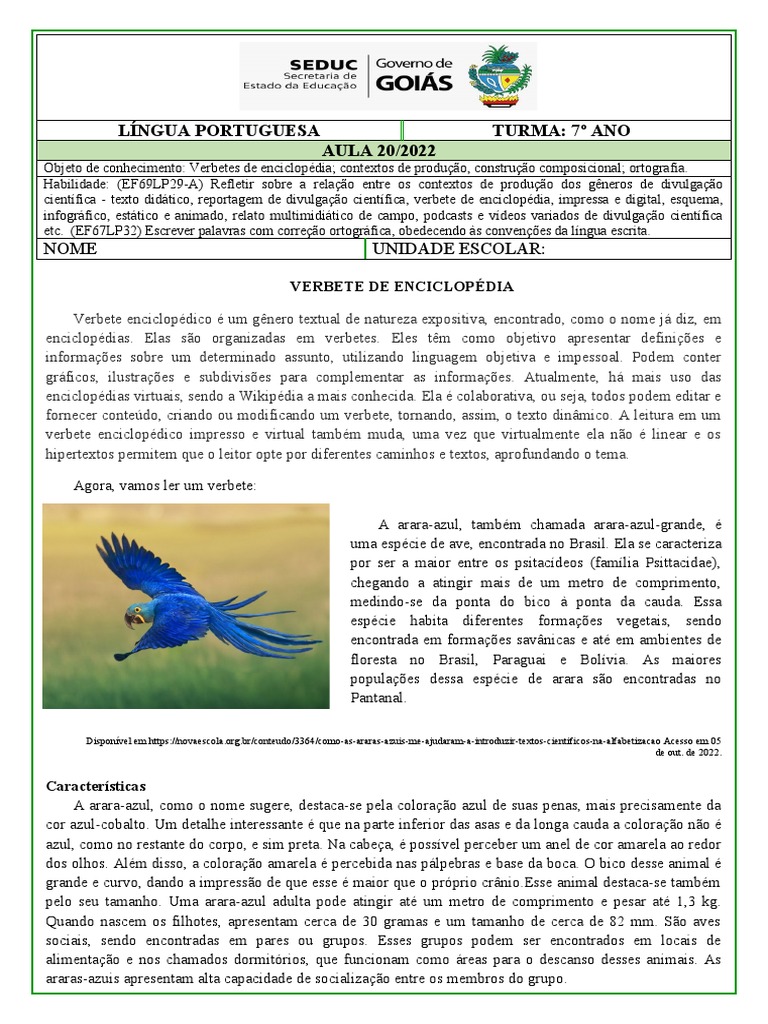 o que é um verbete de enciclopédia