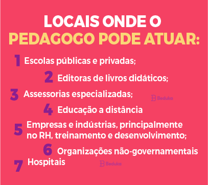 o que faz um pedagogo