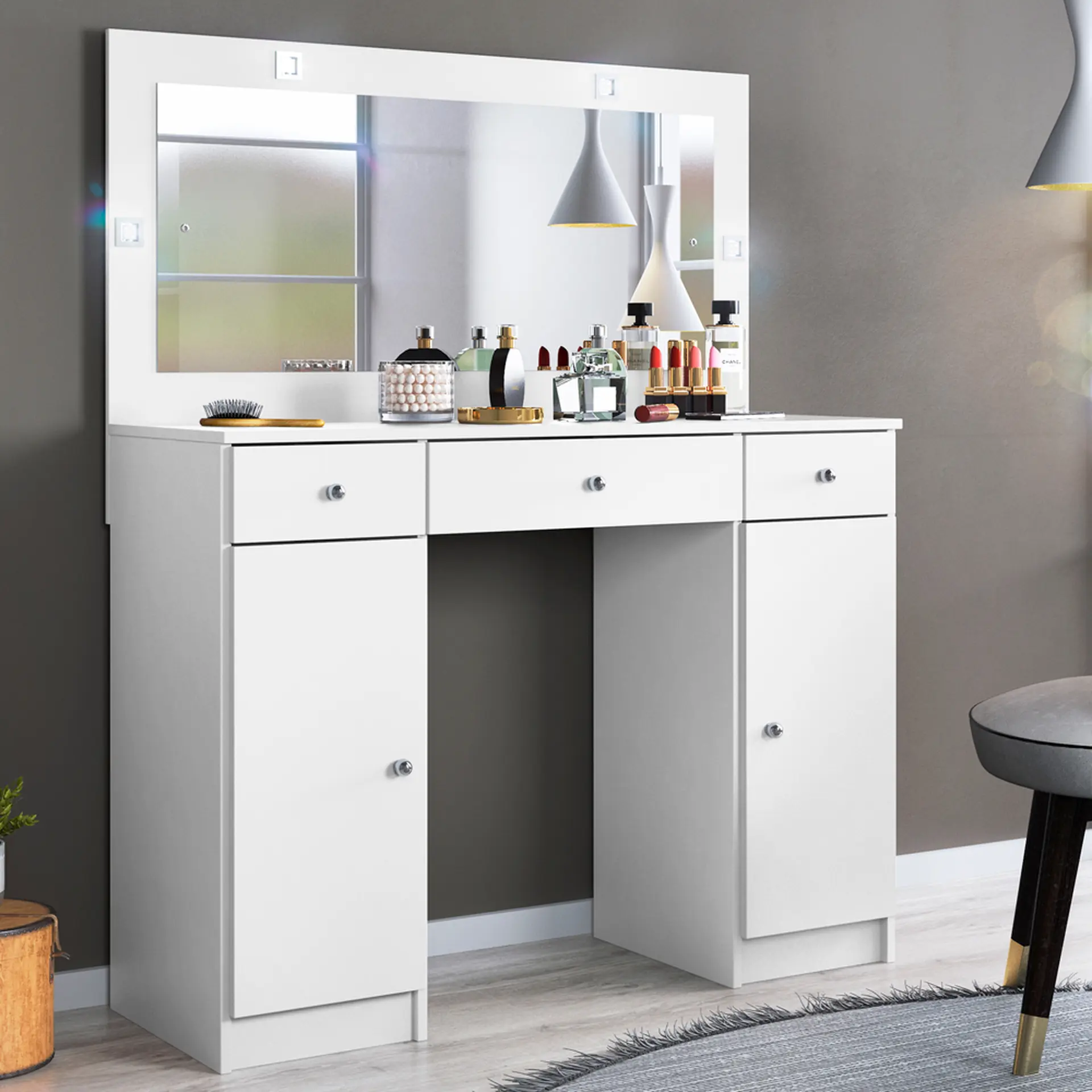 Guia Completo: Como Escolher a Penteadeira Perfeita para Seu Espaço; Penteadeira Camarim: Modelos