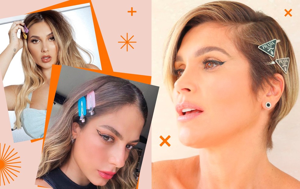 penteados com presilhas e tic tacs