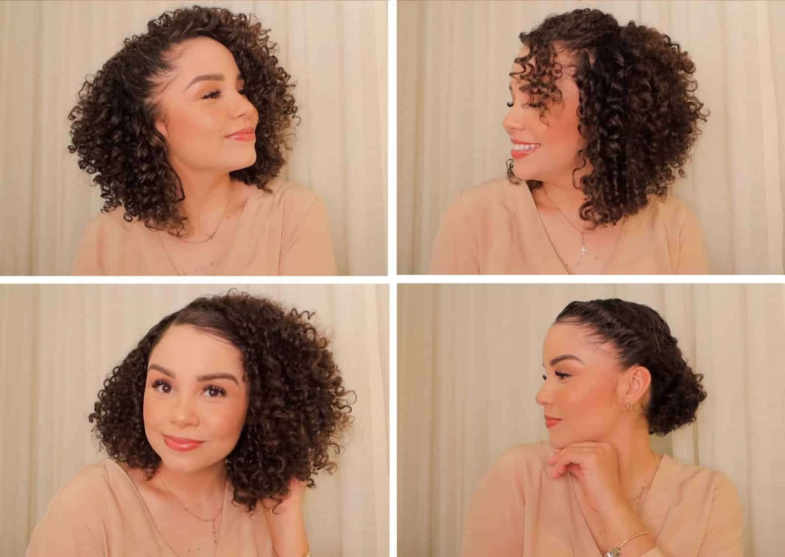 penteados para cabelos curtos cacheados