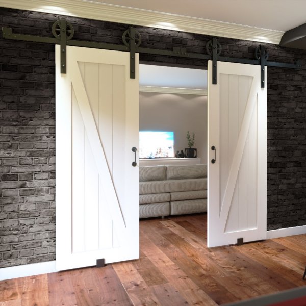 porta de celeiro para quarto